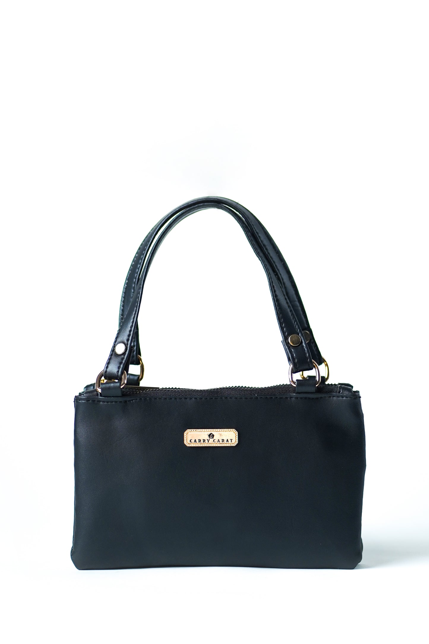 Top handle sling bag with side belt