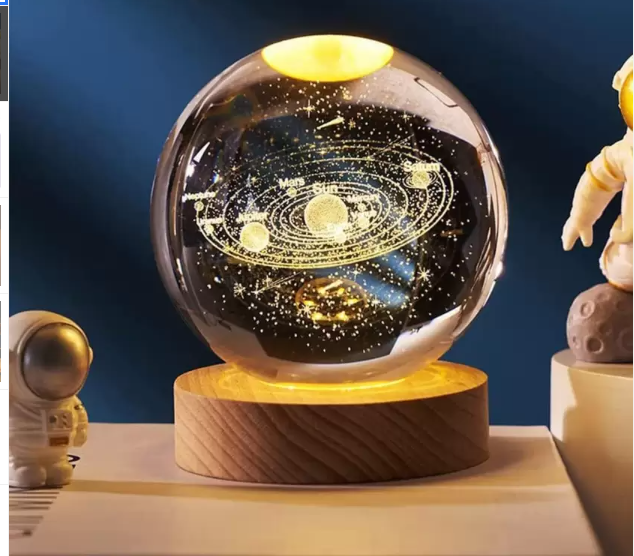 3d Crystal Ball Night Lamp